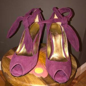 Bebe 3 inches suede stiletto heels